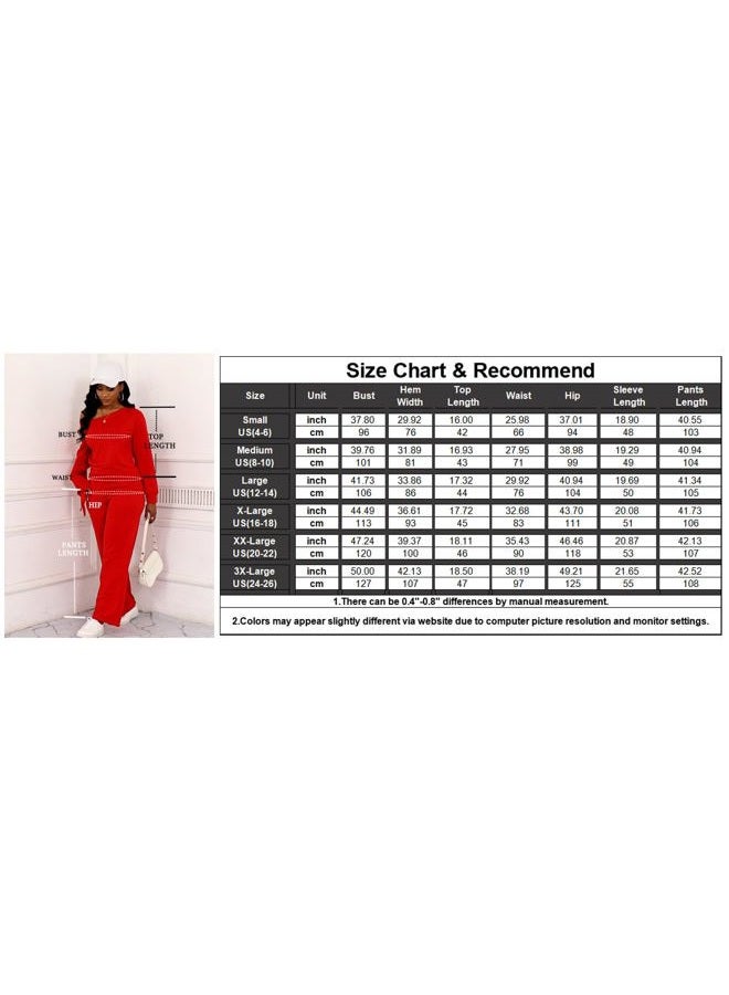 sexycherry Casual 2 Piece Outfits for Women Long Sleeve Sweatsuit Jogging Straight Long Pants Sets with Pockets, Dark Green, XL - Image 4