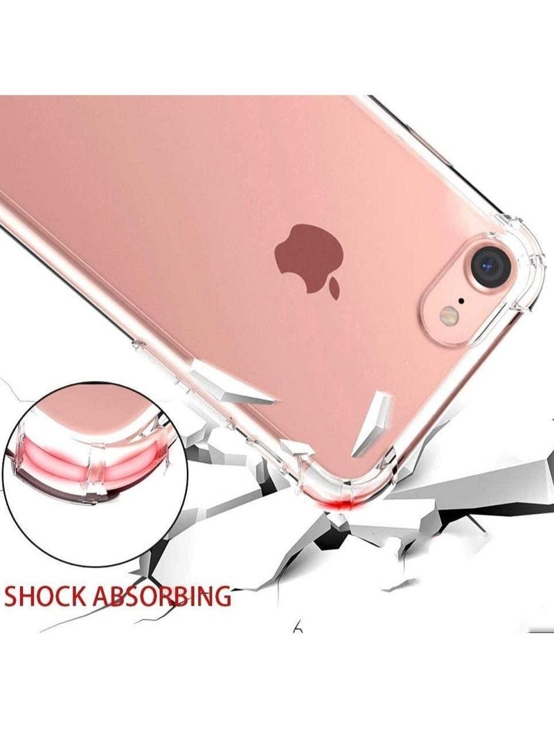 iPhone 6 and 6s Clear Case Shockproof Reinforced Corners Transparent Soft Ultra Slim TPU Back Cover 4.7 inch - Image 2