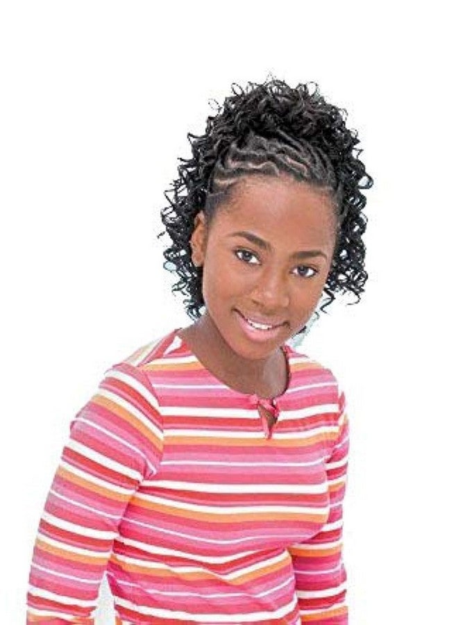 Freetress New Deep Shake N Go Freetress Drawstring Ponytail For Kids 1B Off Black  - Image 2