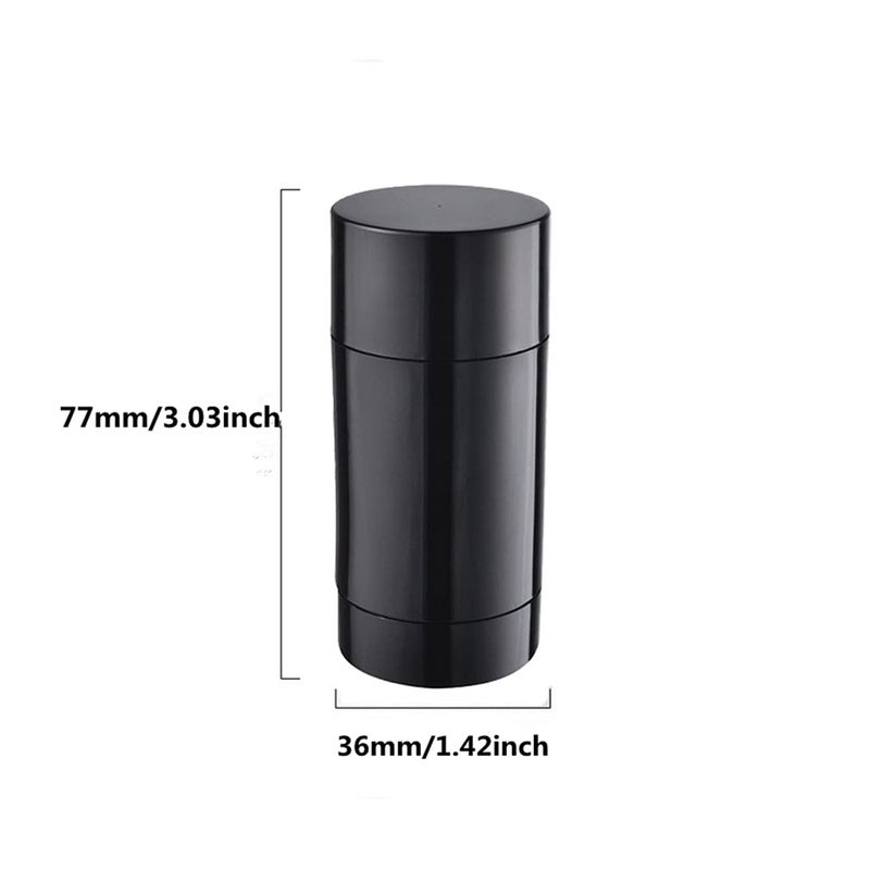 Healthcom 10 Pack 30Ml Empty Round Deodorant Containers 1 Oz Twist Up Filling Stick Deodorant Container Plastic Deodorant Bottles Refillable Lip Balm Tube For Lipstick Crayon Chapstick Diy Make Own - Image 2