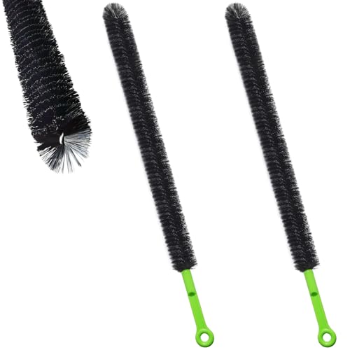 Dokpod 2 Pcs 17” Flexible Sink Drain Cleaner Brush Long Pipe Cleaner Brush for Cleaning Home Kitchen Sink Buthtub Snake Tube Hair Drain Clog Remover Brush for Shower and Tub Hair Clogs Bendable Sewer Drain - Image 1