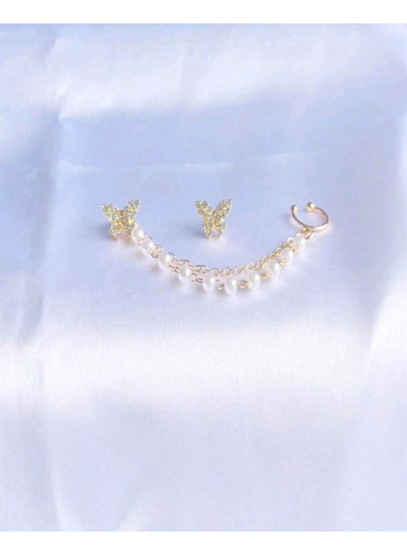 Shein 1 Pair Fashionable , butterfly l Earrings, Suitable For Women For Party, Date, Daily Wear - Image 2