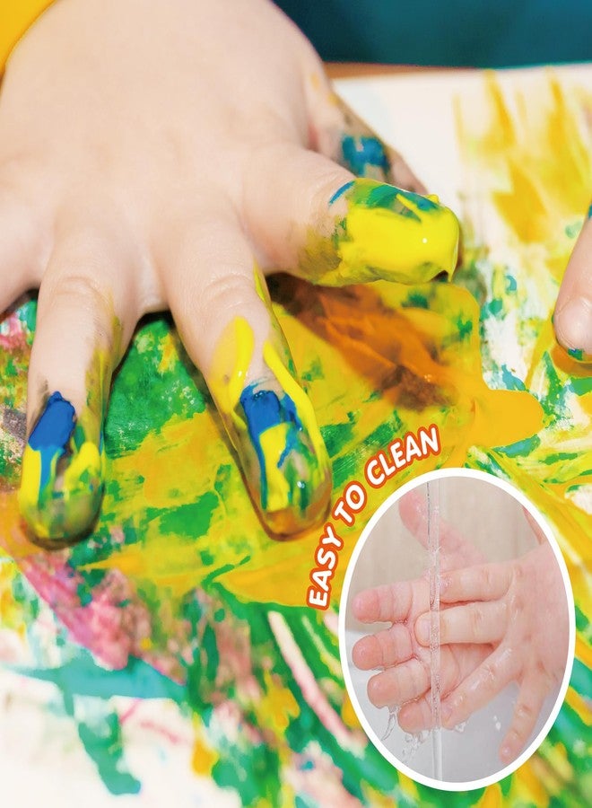 BLOT Early Learning Kids Paint Set Washable Finger Paint with Assorted Painting Brushes Sponges Portable Case for Kids Toddlers Drawing Gifts Age 3+ - Image 3