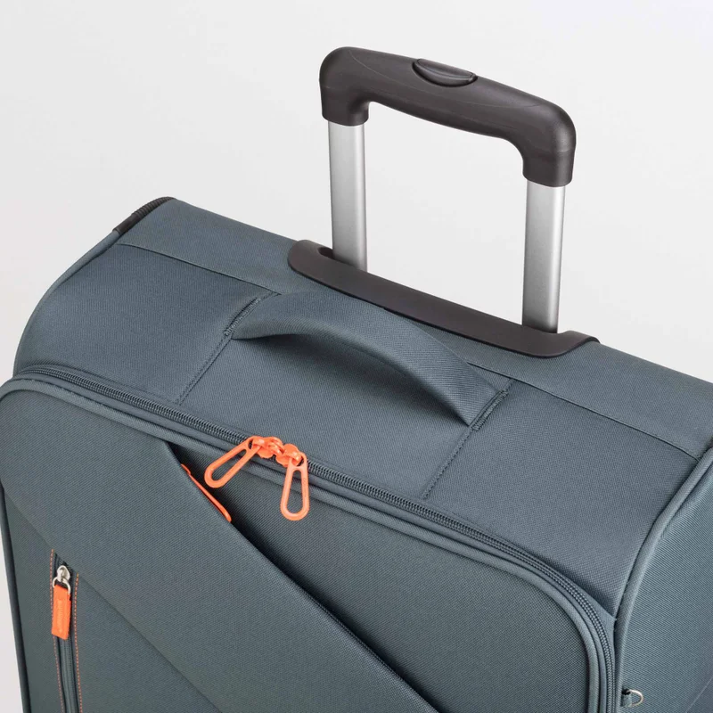 Carpisa Grey Blue Soft Trolley M-Roadmate Go Fw  | Best Price UAE
