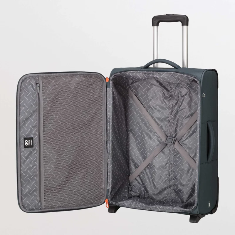Carpisa Grey Blue Soft Trolley M-Roadmate Go Fw  | Best Price UAE