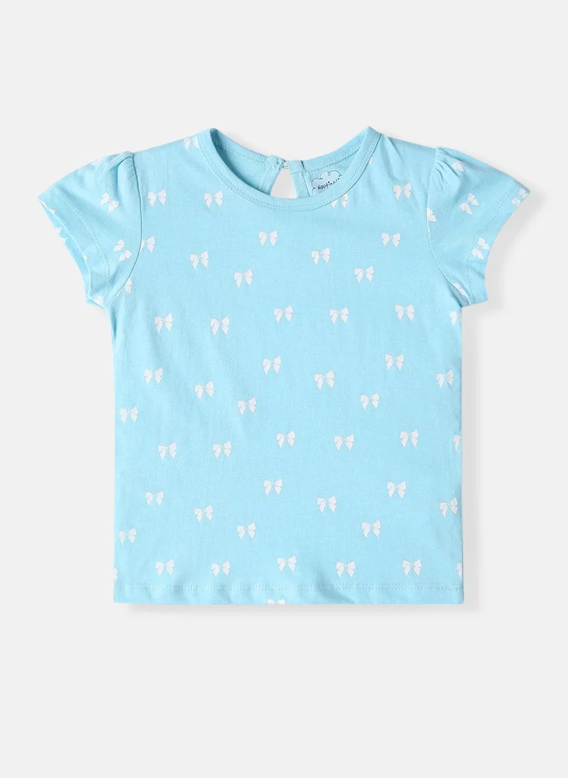 Nautinati Nautinati Girls Cotton Printed Pack of 2 Top