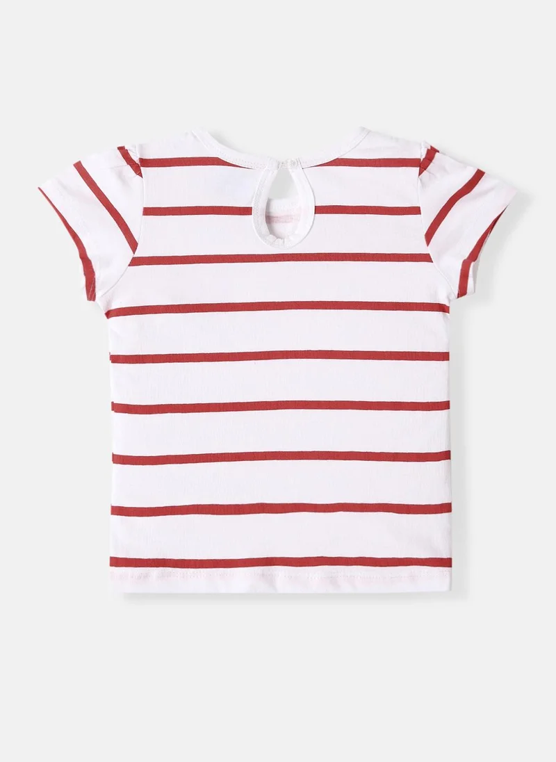 Nautinati Nautinati Girls Cotton Printed Pack of 2 Top