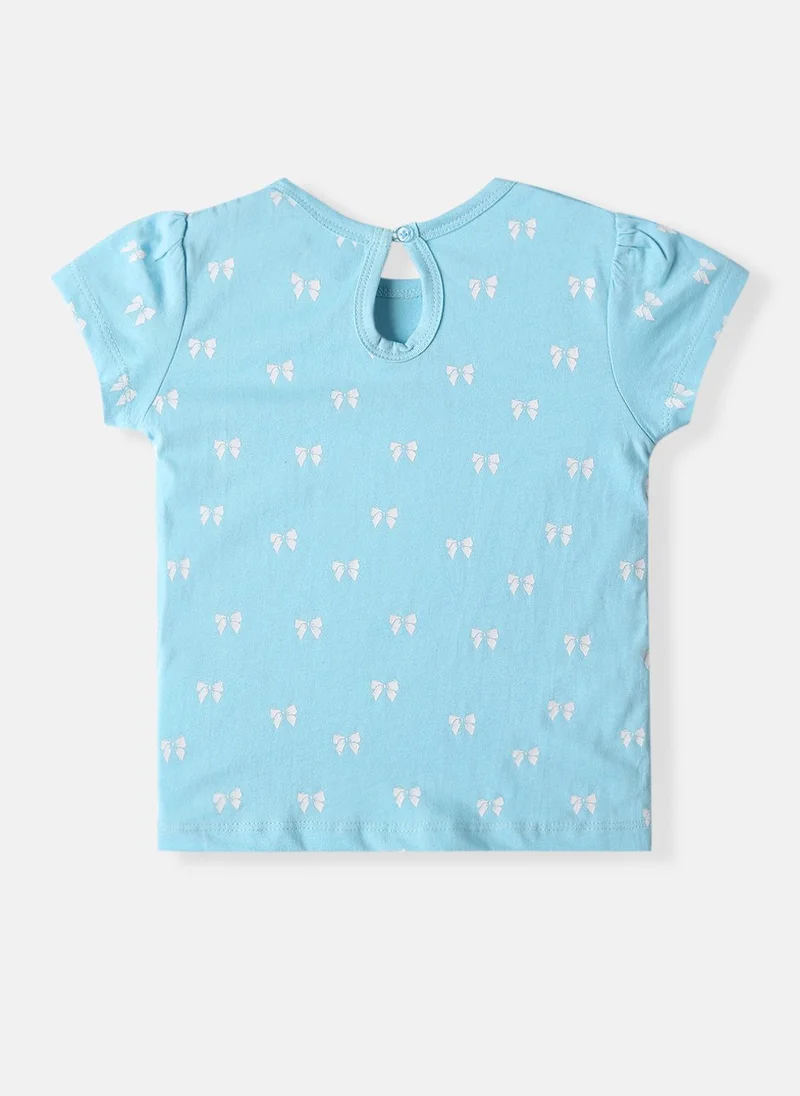 Nautinati Nautinati Girls Cotton Printed Pack of 2 Top