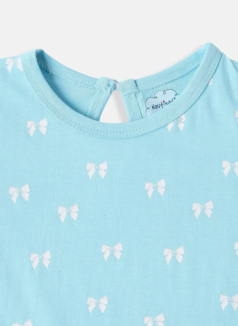 Nautinati Nautinati Girls Cotton Printed Pack of 2 Top