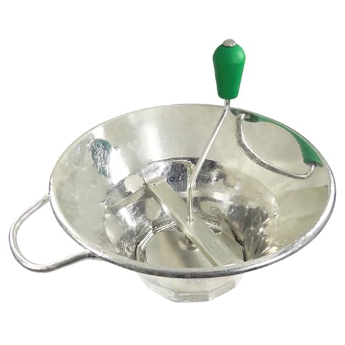 LOUIS TELLIER - Manual Tin plated Food Mill - Includes 3 Discs - High Productivity (3.3 lbs/minute) - Soups, Purees, Compotes, Coulis – Robust – 12.2 in x 12.2 in x 9.8 in - Made in France - Image 2