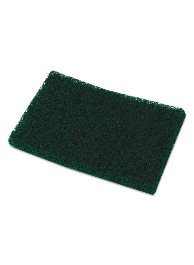 Boardwalk 86LGI 6 in. x 9 in. Heavy-Duty Scour Pad - Green (15/Carton) - Image 4