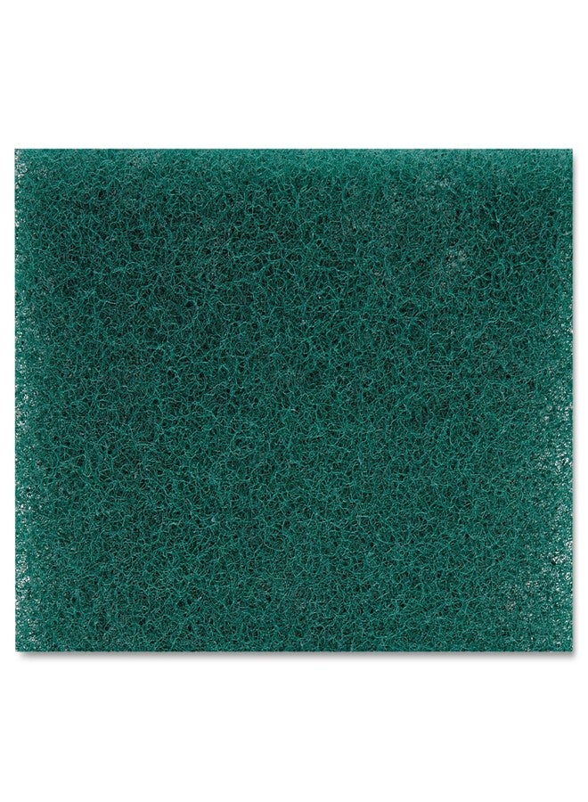 Boardwalk 86LGI 6 in. x 9 in. Heavy-Duty Scour Pad - Green (15/Carton) - Image 2