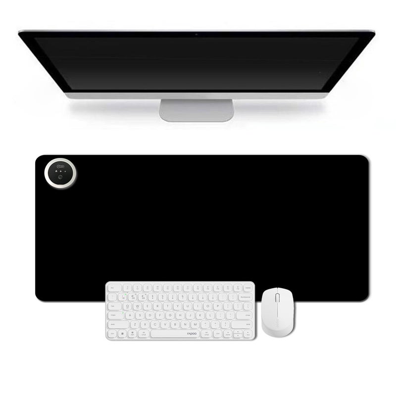 Christmas Heated Desk Mat Cartoon XL Black 
