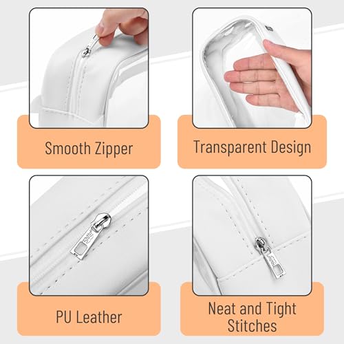 Mr. Pen- Clear Pencil Pouch, White, Clear Pencil Case, Pencil Bags, Clear Pouch - Image 3