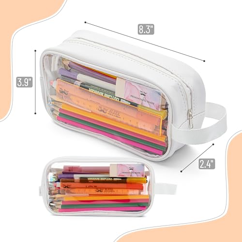Mr. Pen- Clear Pencil Pouch, White, Clear Pencil Case, Pencil Bags, Clear Pouch - Image 2