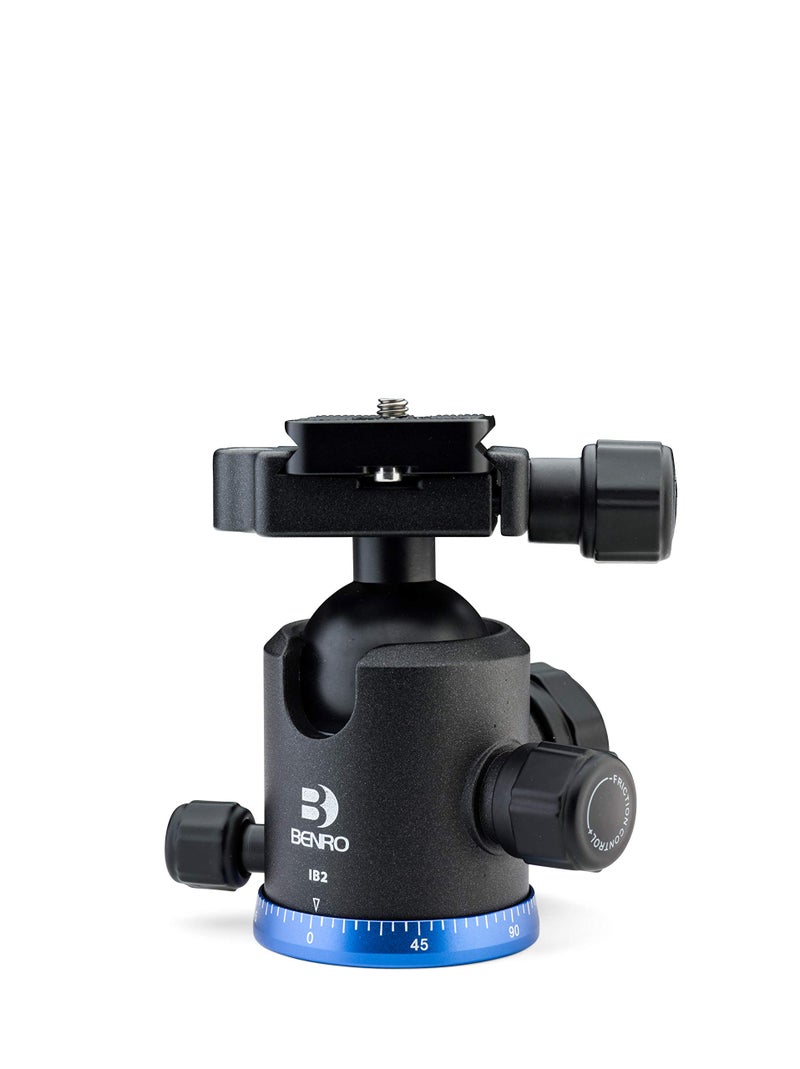 Benro Triple Action Ball Head w/ PU60 Quick Release Plate (IB2),Black - Image 1