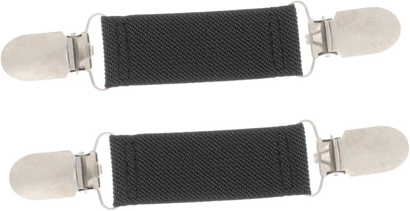 2Pcs Elastic Cardigan Clips Retro Sweater Clips for Scarf and Collar Versatile Hat Clip for Travel Classic and Elegant Design for Sweaters Dresses and Shawls - Image 1