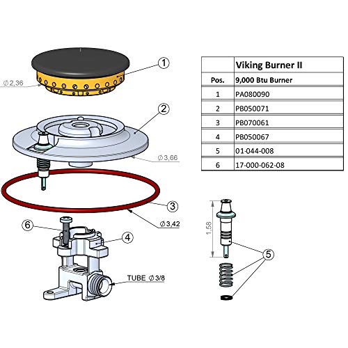 Isphording Viking Iginitor - Electrode with spring and clip 9, 12, 15 K - Image 2