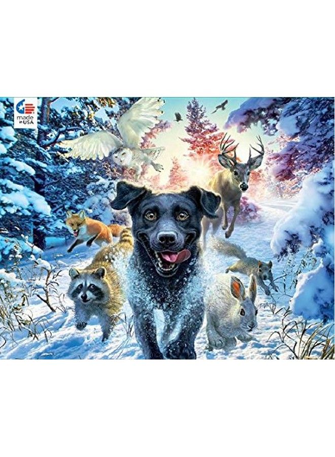 Ceaco Mark Fredrickson Black Lab Puzzle 550 Piece Jigsaw Puzzle - Image 1
