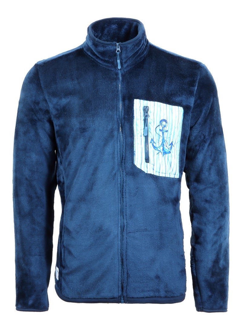 Anemoss Anemoss Mens Fleece Jacket, Full Zip, Flexible, Modern Fit, Lightweight, Breathable, Insulated Men’s Polar Fleece, Mid-Layer Insulation Jacket, Outdoor and Daily Use, In Winter and Spring, Size L-XL - Image 2