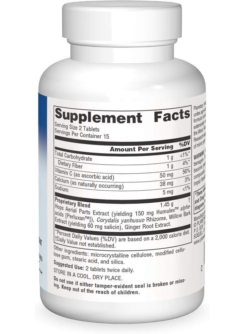 PLANETARY HERBALS Corydalis Minor Pain Relief 750 mg, 30 Tablets – Supports Minor Pain Relief, Cardiovascular Health, with Herbal Ingredients - Image 3