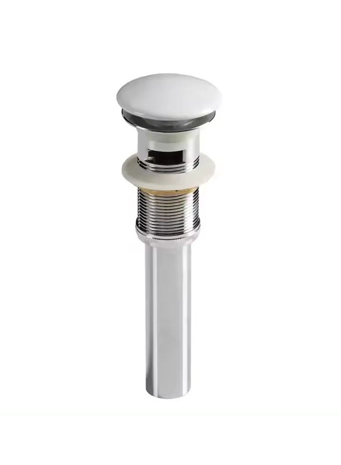 "Brushed Nickel Bathroom Accessories Pop-Up Drain Stopper | Waste Drain for Sinks" - Image 1