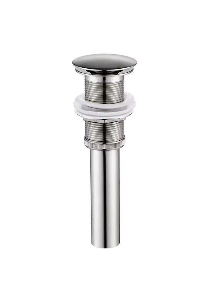 "Brushed Nickel Bathroom Accessories Pop-Up Drain Stopper | Waste Drain for Sinks" - Image 2