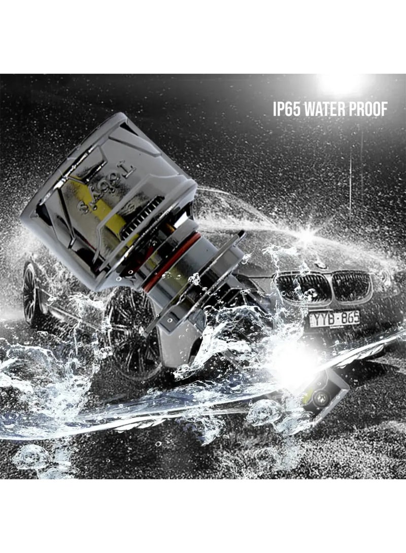 توبيز لمبات مصابيح أمامية LED للسيارة من توبيز TY80 MAX، قطعتان، قوة 80 واط، 8000 لومن، درجة حرارة اللون 6500 كلفن - TY 80 MAX L - H1 - Image 5