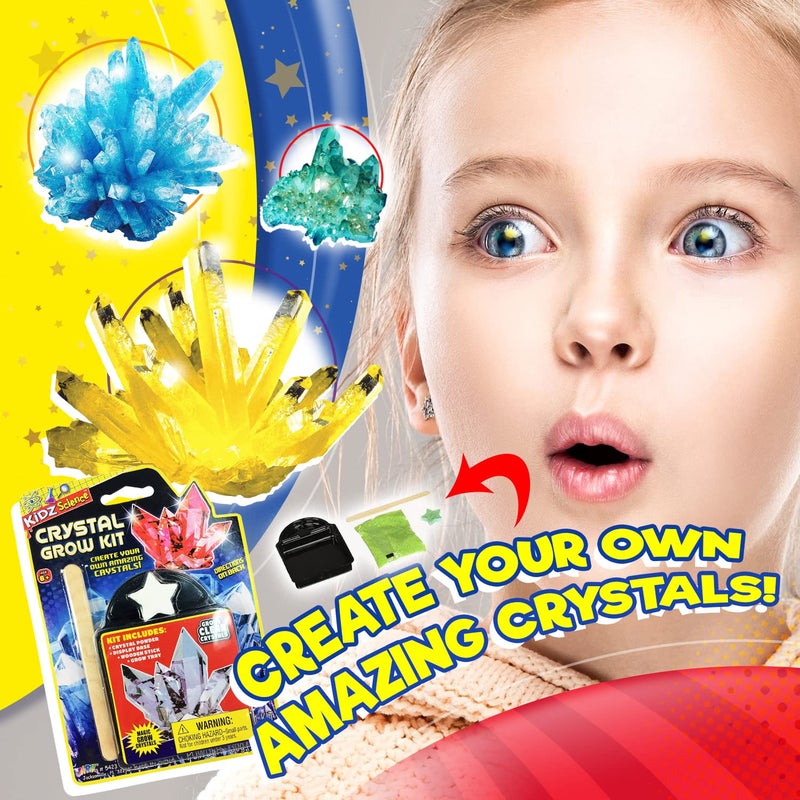 جا-رو Ja-Ru Magic Crystal Growing Kit (مجموعة ألعاب معدنية واحدة) تجارب علمية DIY للأطفال والمراهقين. ألعاب مختبر تعليمية متعة وباردة. أفكار الهدايا الشعبية للفتيات والفتيان. مجموعة الأحجار الكريمة. 5423-1B - Image 4