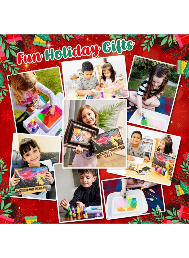 Coodoo Water Marble Painting for Kids - Arts & Crafts for Girls and Boys Craft Kits Ideal Gifts for Kids Age 6+ 8-12 Years - Image 3