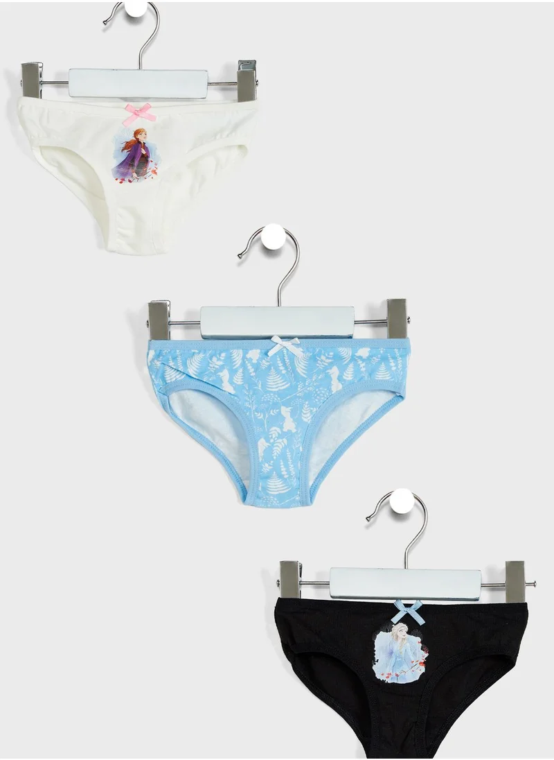 Disney Kids 3 Pack Frozen Briefs