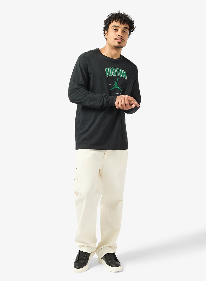 نايكي تيشيرت بأكمام طويلة  بوسطن سلتيكس جوردان - Image 4