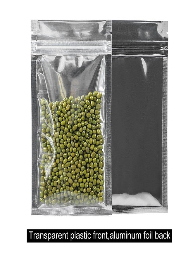 GooGou Resealable Zip Mylar Bag Food Storage Aluminum Foil Bags Smell Proof Pouches 100pcs(5.11x7.87 in) - Image 2