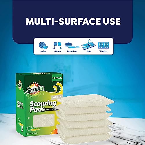 SCRUBIT Multi-Purpose Scouring Pad by Scrub-It - Non-Scratch Cleaning Dobie Pads for Pots, Pans, Dishes, Utensils & Non-Stick Cookware - Sponge Scrubbers Use for Kitchen, Bathroom & More (6 Pack) - Image 5