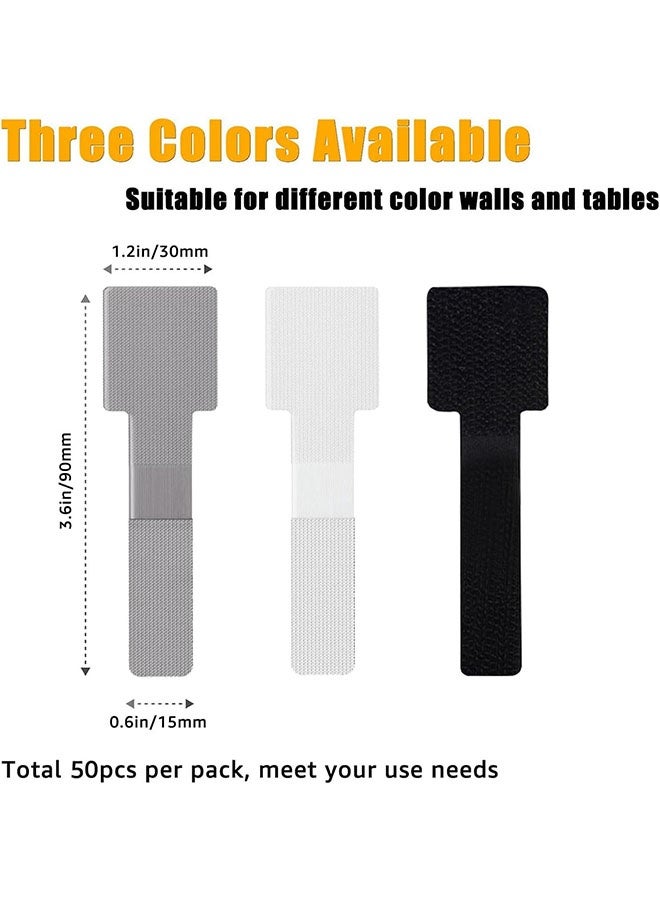 3M 50-Pack Reusable Cable Ties – Self-Adhesive Hook & Loop Cord Organizer Clips – Wire Management for Home, Office, Kitchen, Outdoor Lights - Image 3