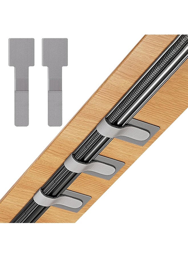 3M 50-Pack Reusable Cable Ties – Self-Adhesive Hook & Loop Cord Organizer Clips – Wire Management for Home, Office, Kitchen, Outdoor Lights - Image 1