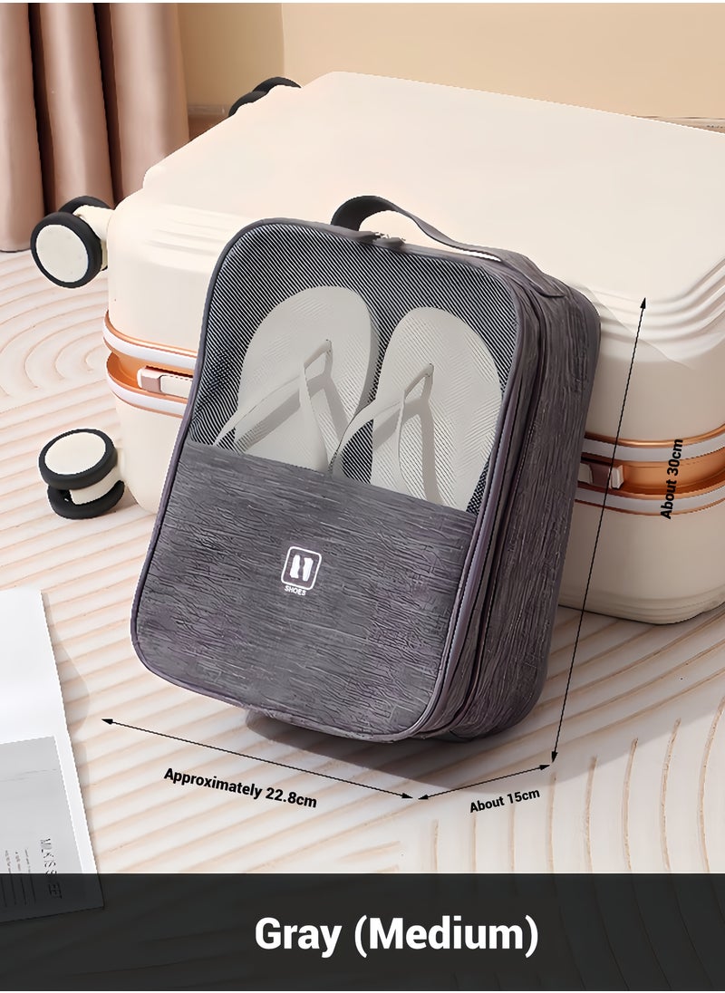 Multi-layer shoe box storage bag - Travel shoe storage bag with 4 pockets, foldable and durable design - Space-saving luggage accessories (ideal Dubai travel essentials) - pzsku/ZAD015191D3F428FAD665Z/45/_/1740489854/38336a6c-70b3-4708-a4e3-7b15be55811a