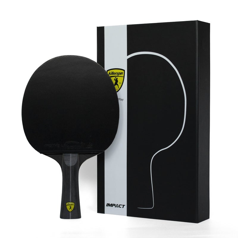 Killerspin Impact D5 Ping Pong Paddle, Table Tennis Racket, Table Tennis Equipment for Intermediates, Table Tennis Paddle with Wood Blade, Black - Image 1