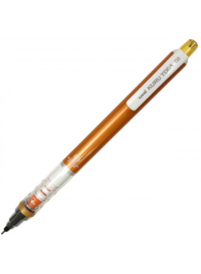 Uni قلم رصاص ميكانيكي يوني كورتوجا قياسي، 0.5 مم، برتقالي (M54501P.4) - Image 1