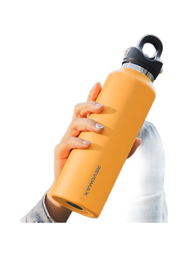 Revomax Car Thermos Cup, Large Capacity, 316 Stainless Steel, Keeps Hot And Cold, Water Bottle For Men And Women, Sunflower Yellow, 592Ml - Image 3