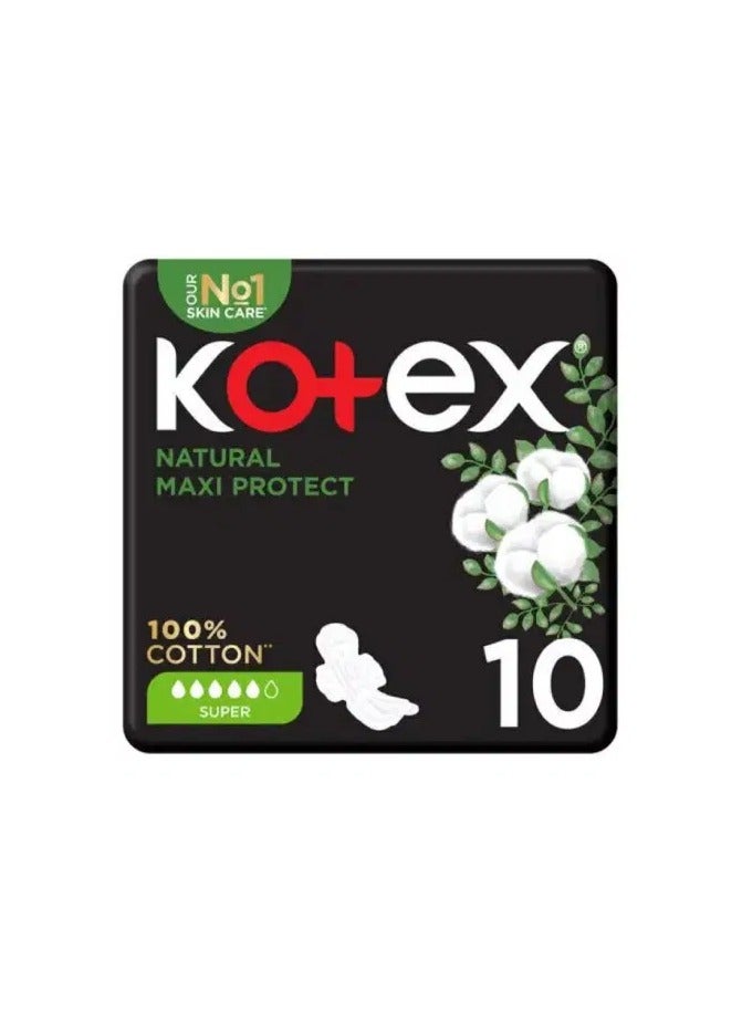 كوتكس فوط صحية كوتكس 10 فوط ناتشورال سوبر