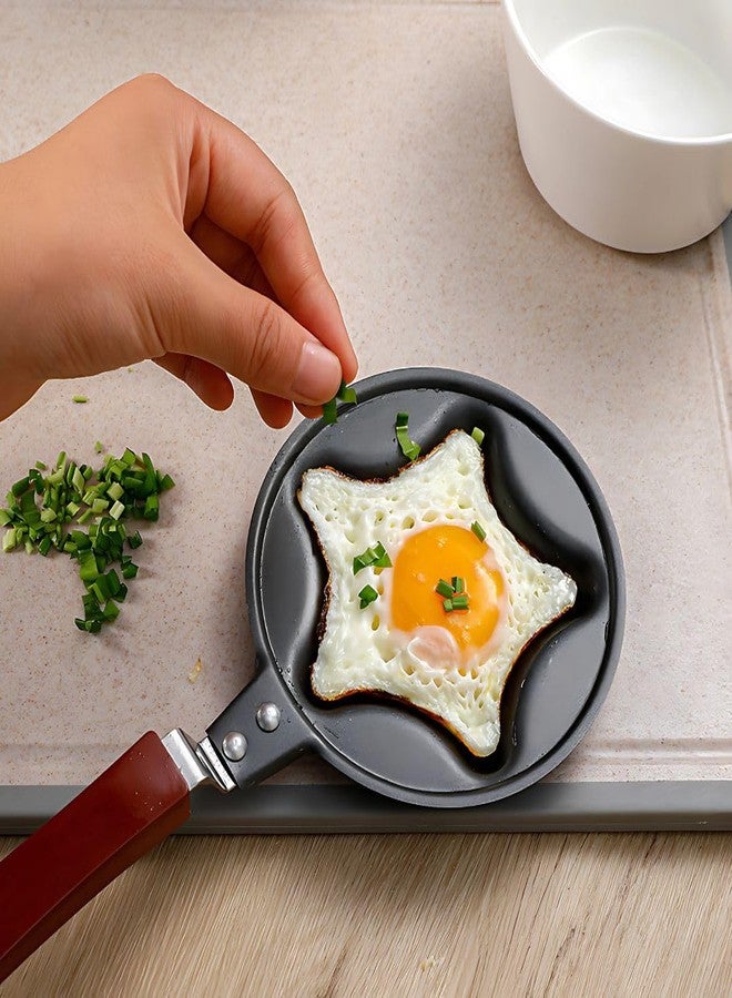 LASALE Creative Breakfast - Non Stick Mini Pancake, Uttapam & Omelette Frying Pan for Breakfast, Fun Frying Pan with Molds (Smile) - Image 3