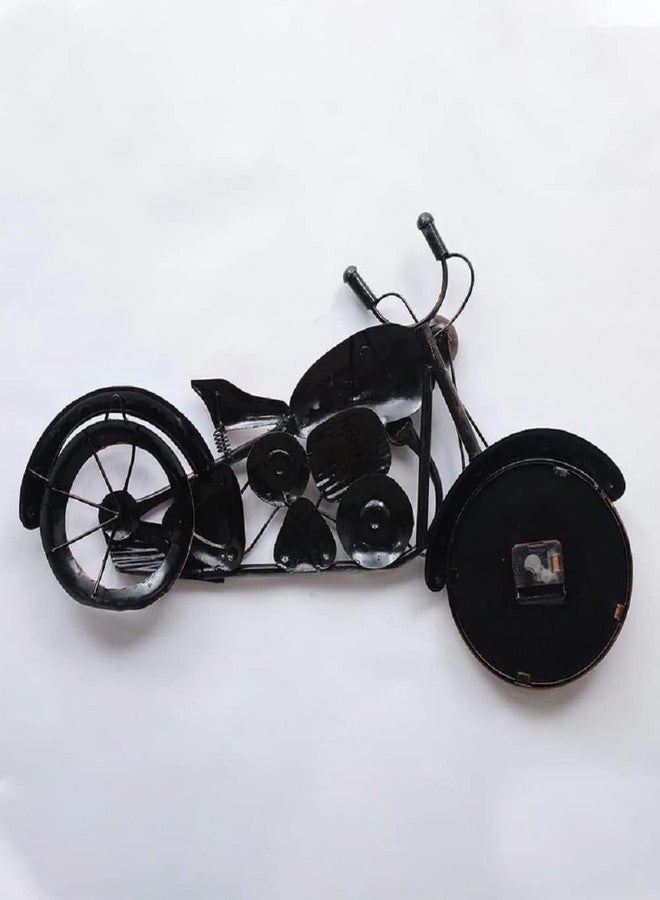 RHD Bike Time Metal Abstract/Wall Sculpture/Wall Hanging/Wall Art Multicolor for Home Decoration/Living Room/Office/Cafe (Turquoise)(28X2X18 IN) - Image 3