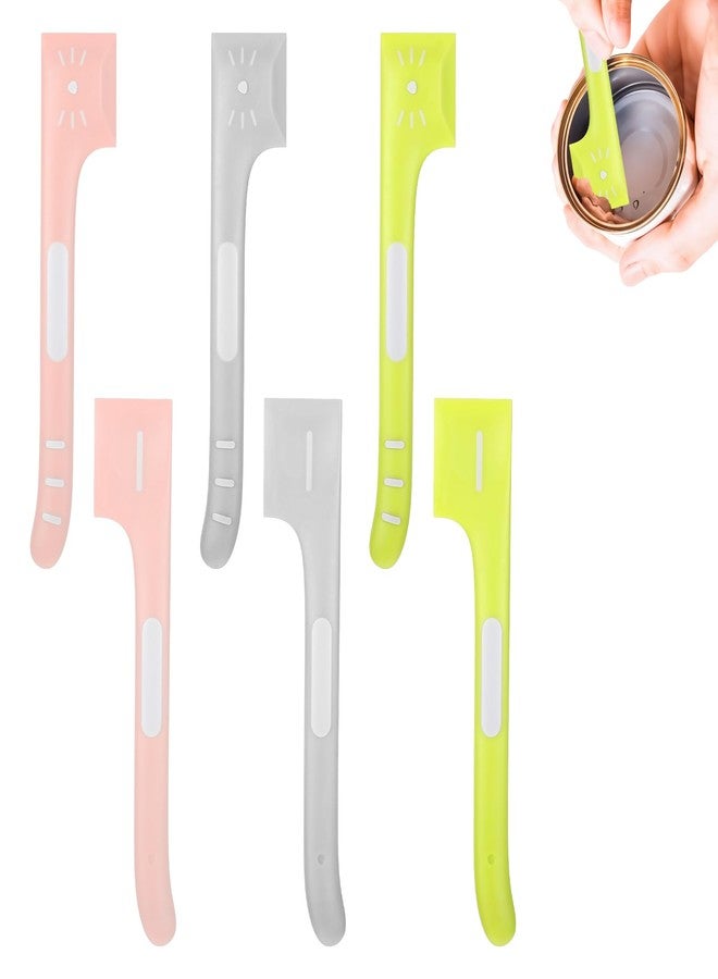 Dimeho 6 Pcs Pet Food Can Spoon Cat Wet Food Spatula Pet Food Mixing Spoons Set Dog Food Can Supplies Food Canned Scoop for Dogs and Cats Can Feeding (Pink, Grey, Green) - Image 1