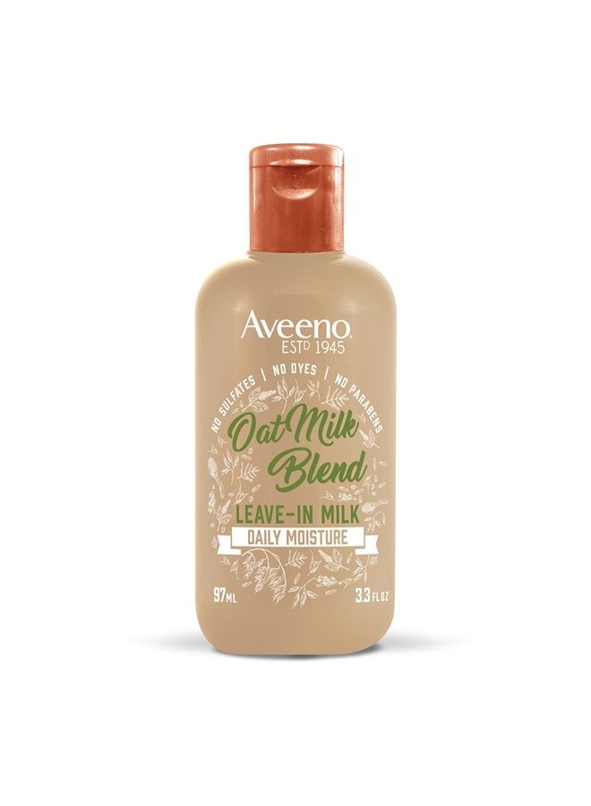 Aveeno Farm-Fresh Oat Milk Leave-In Hair Conditioner Treatment, Lightweight Moisturizer for Dry Damaged Hair, Safe for Color-Treated Hair, Sulfate, Paraben & Dye-Free - Image 1
