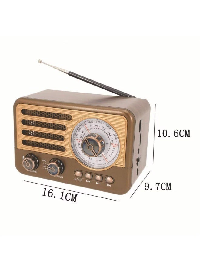 راديو يشتغل بـ FM / USB / كارت ميموري / بلوتوث/كشاف فيه بطارية قابلة للشحن ومقبض أنيق للتنقل - Image 2