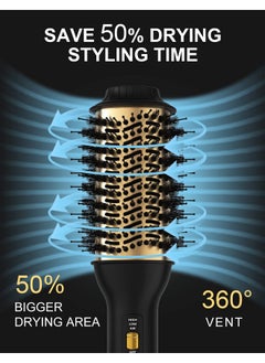 LANDOT Hair Blow Dryer Brush And Volumizer Onestep Hot Air Brush For Drying Straightening Volumizing  - Image 5