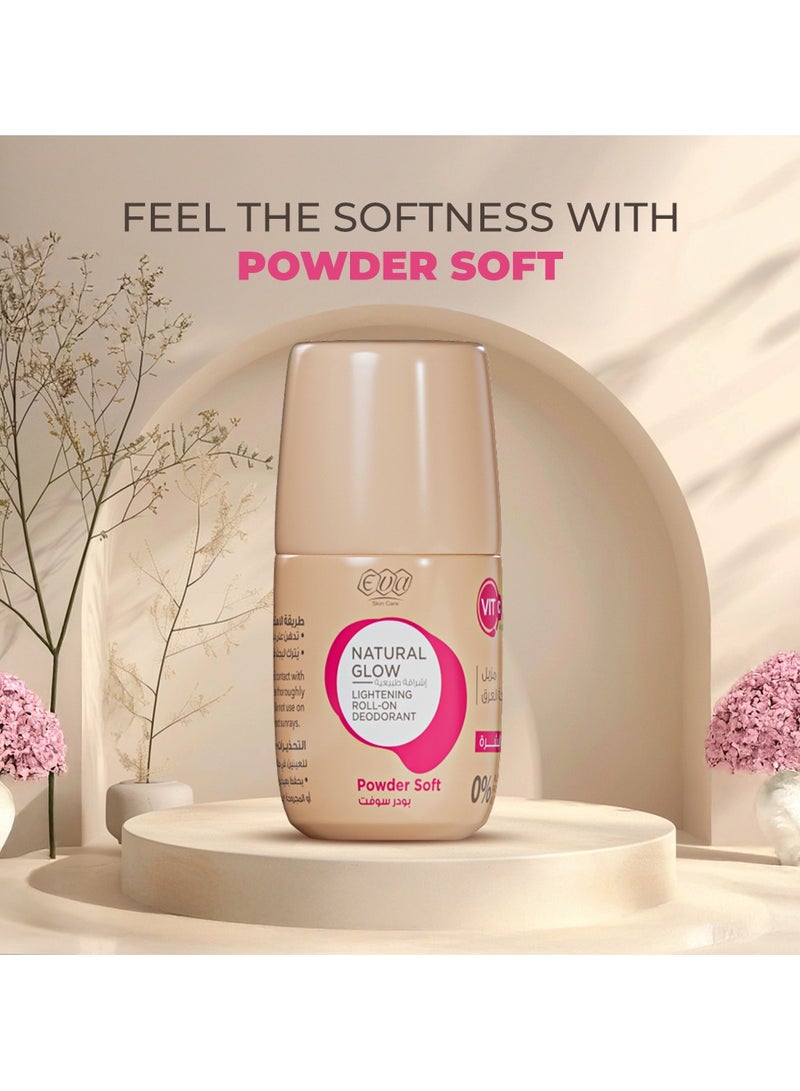 Eva مزيل العرق رول أون لتفتيح البشرة الطبيعية - بودرة ناعمة - Image 3