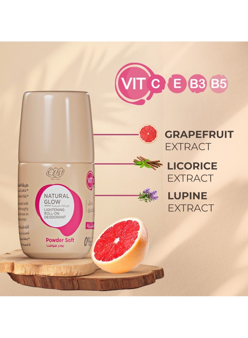 Eva مزيل العرق رول أون لتفتيح البشرة الطبيعية - بودرة ناعمة - Image 5