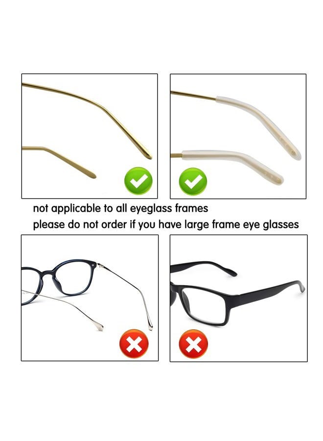 KECHIO Temple Tips for Eyeglass Anti Slip Glasses Ear Grip Pieces Tube Sleeve Comfort Glasses Arm Replacement for Thin Metal Eyeglass 6Pairs,Black - Image 5